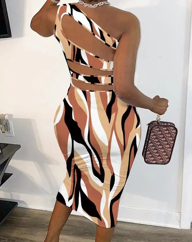 Cut Out Lace-Up Design Sleeveless Midi Dresses - Buy Gifts 4 You by NX3