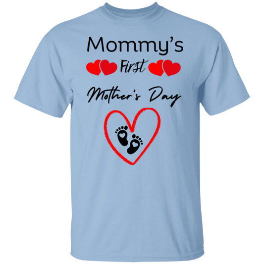 Mommys First Mothers Day w/foot prints T-Shirt - Buy Gifts 4 You by NX3