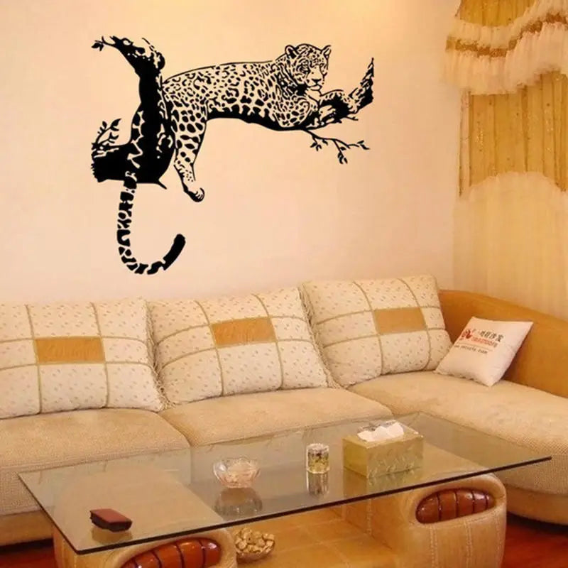 Wild Spotted Big Leopard Animal Wall Sticker Art - Buy Gifts 4 You by NX3