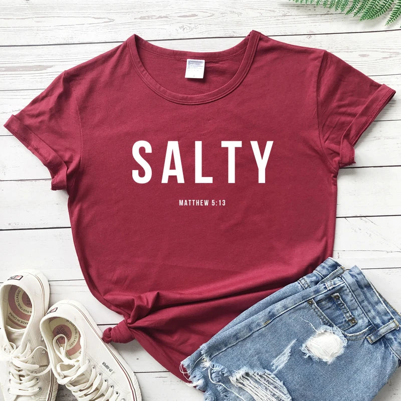 Salty Matthew 5:13 Bible Verse Tees - Buy Gifts 4 You by NX3