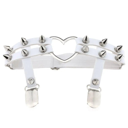 Studded heart Garters Thigh High Harness Elastic Leg Chain - Buy Gifts 4 You by NX3