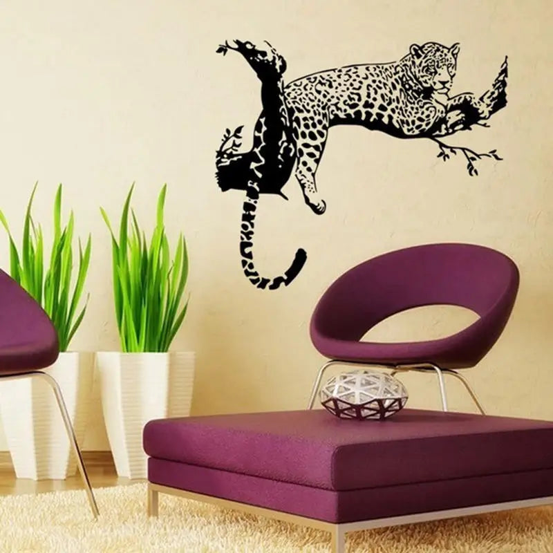 Wild Spotted Big Leopard Animal Wall Sticker Art - Buy Gifts 4 You by NX3