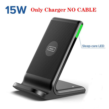 INIU Wireless Charger 15W Fast Charging Stand For iPhone 14 13 12 11 Pro Max Samsung Galaxy S22 S21 S20 S10 Xiaomi Google Pixel - Buy Gifts 4 You by NX3