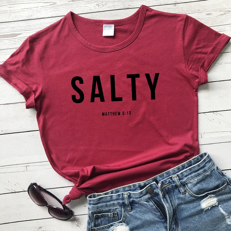 Salty Matthew 5:13 Bible Verse Tees - Buy Gifts 4 You by NX3