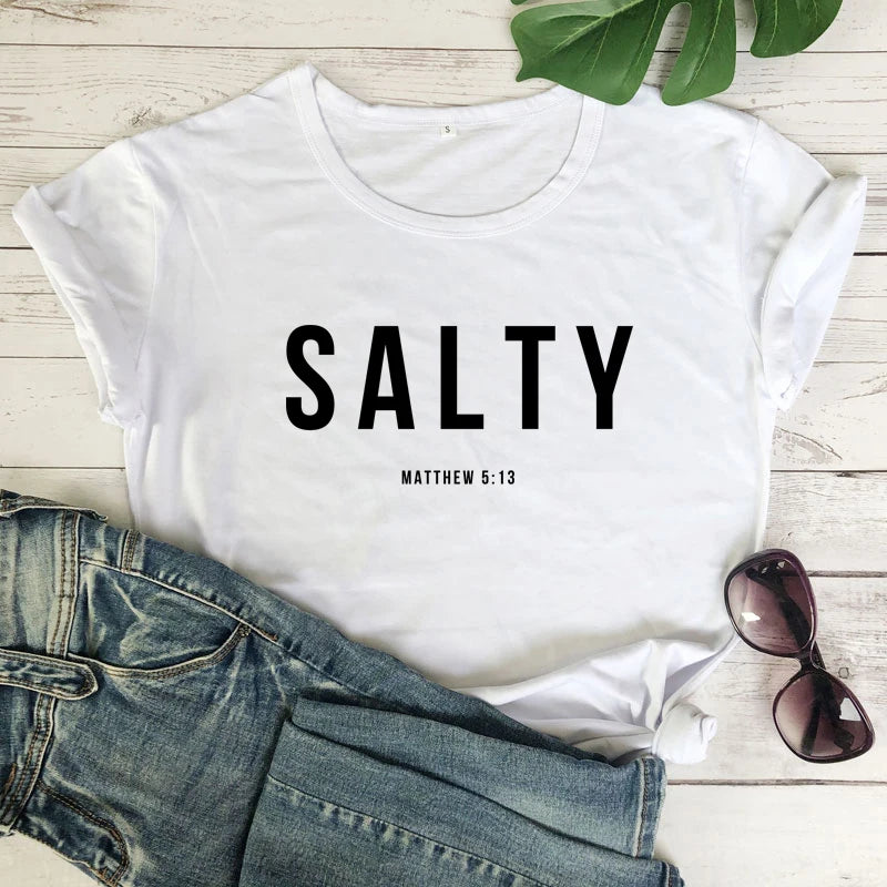 Salty Matthew 5:13 Bible Verse Tees - Buy Gifts 4 You by NX3