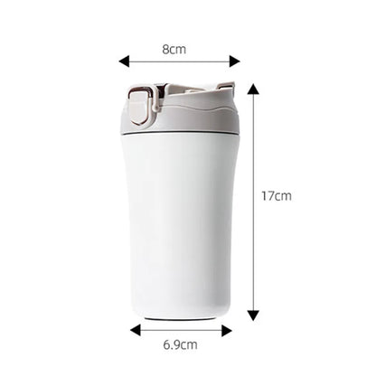 Insulated Coffee Mug Vacuum Flask Straw - Buy Gifts 4 You by NX3