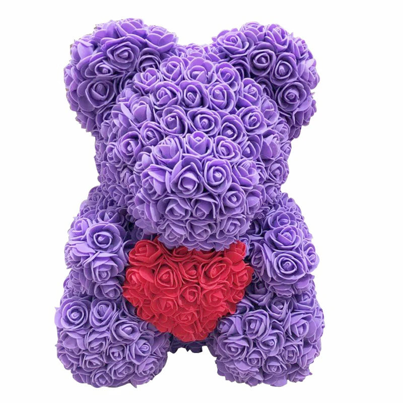 Cute Handmade Bear of Rose Artificial Flowers - Buy Gifts 4 You by NX3