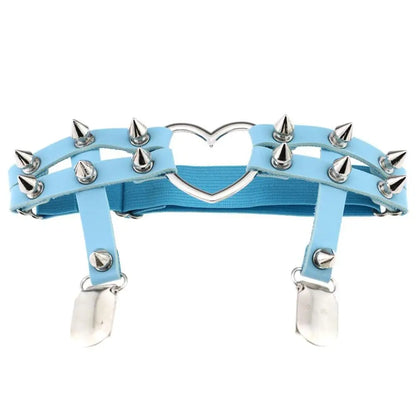 Studded heart Garters Thigh High Harness Elastic Leg Chain - Buy Gifts 4 You by NX3