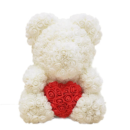 Cute Handmade Bear of Rose Artificial Flowers - Buy Gifts 4 You by NX3