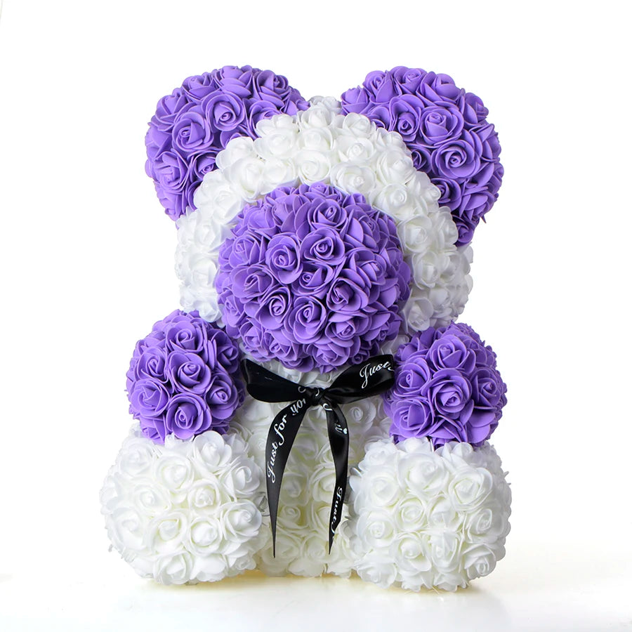 Cute Handmade Bear of Rose Artificial Flowers - Buy Gifts 4 You by NX3