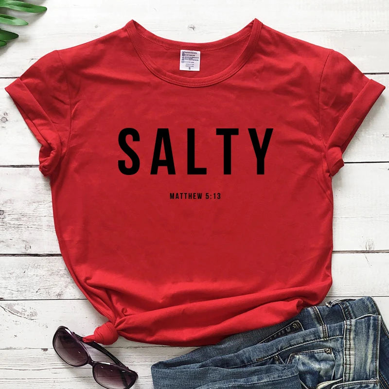 Salty Matthew 5:13 Bible Verse Tees - Buy Gifts 4 You by NX3