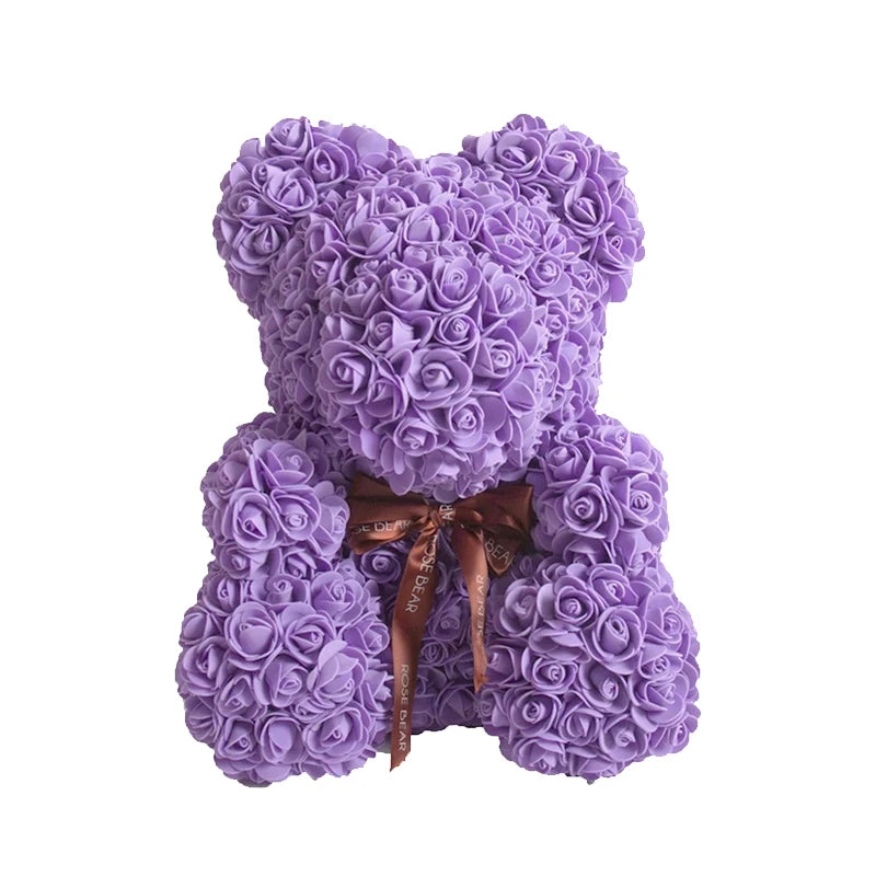 Cute Handmade Bear of Rose Artificial Flowers - Buy Gifts 4 You by NX3