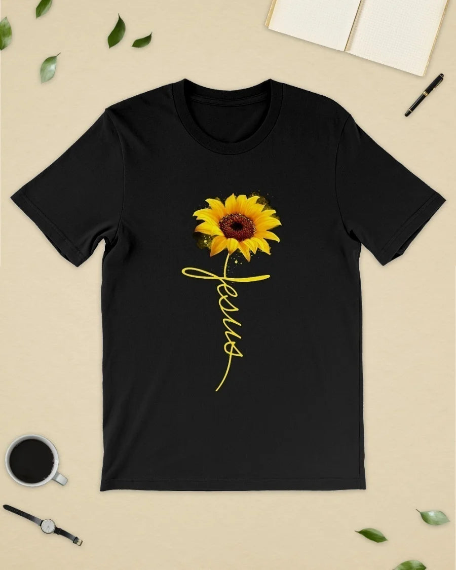 Sunflower Jesus T-Shirt - Buy Gifts 4 You by NX3