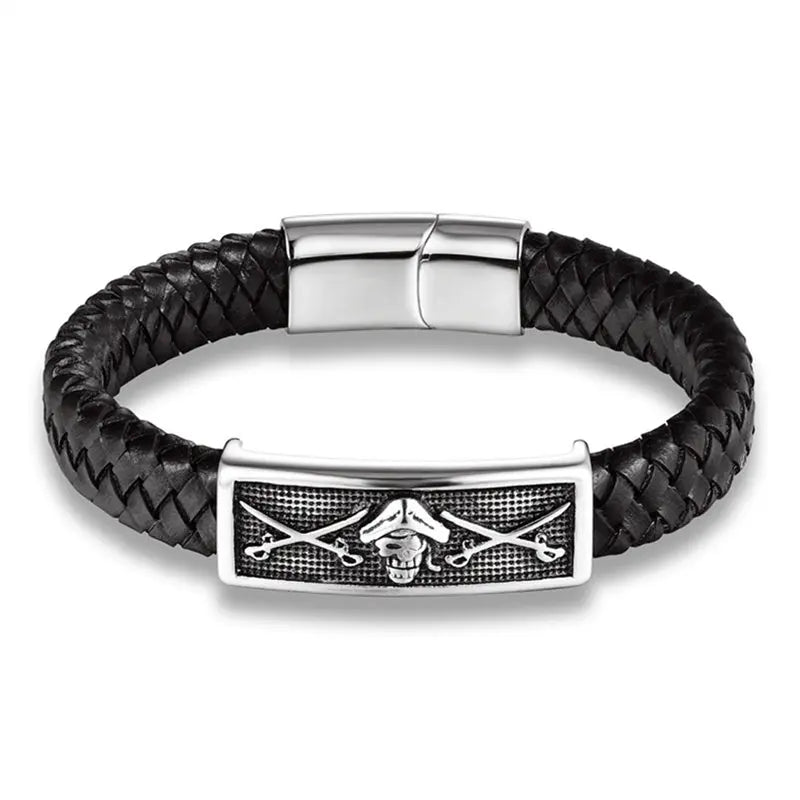 Fashion Braided Leather Skull Bracelets - Buy Gifts 4 You by NX3