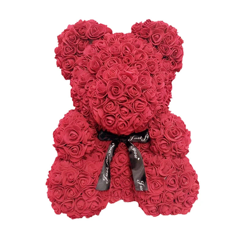 Cute Handmade Bear of Rose Artificial Flowers - Buy Gifts 4 You by NX3