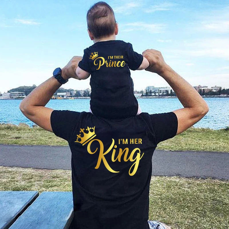 Family matching outfits T shirt Princess Prince Queen king - Buy Gifts 4 You by NX3