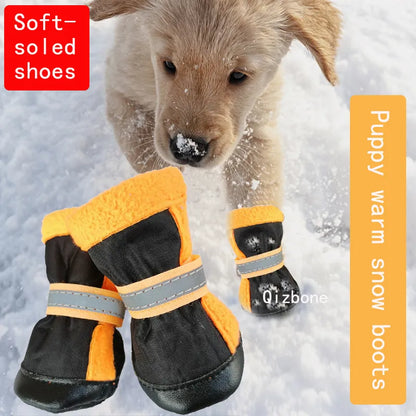 Pet Shoes For Small Dogs Reflective Non Slip Wear Resistant Winter Warm Boots For Bichon Corgi Chihuahua York Teddy Soft-soled - Buy Gifts 4 You by NX3