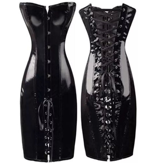 Corset Long Leather Dress - Buy Gifts 4 You by NX3