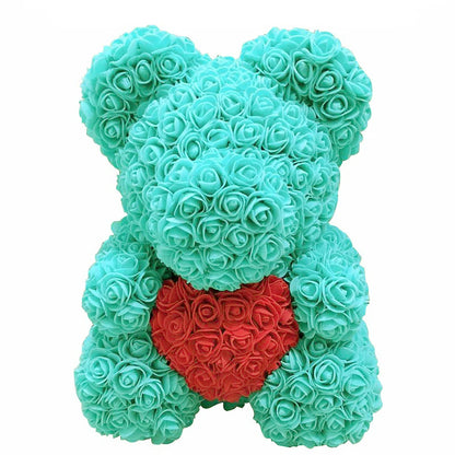 Cute Handmade Bear of Rose Artificial Flowers - Buy Gifts 4 You by NX3