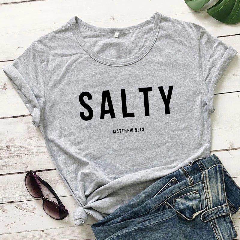 Salty Matthew 5:13 Bible Verse Tees - Buy Gifts 4 You by NX3