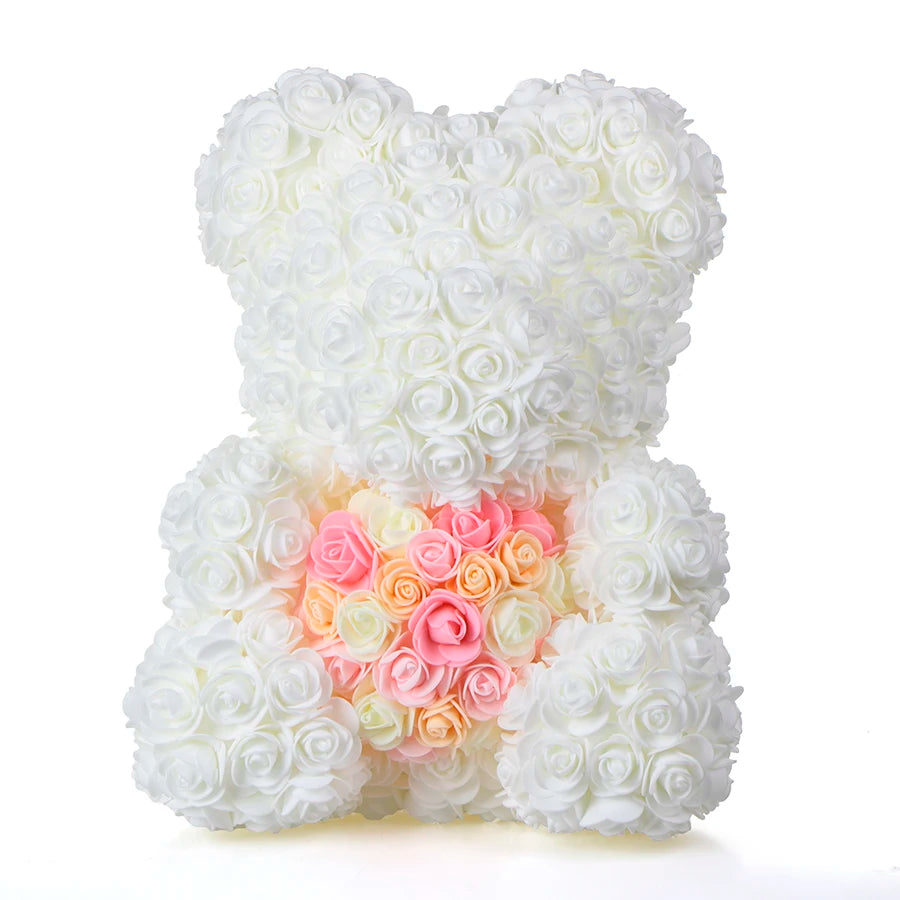 Cute Handmade Bear of Rose Artificial Flowers - Buy Gifts 4 You by NX3