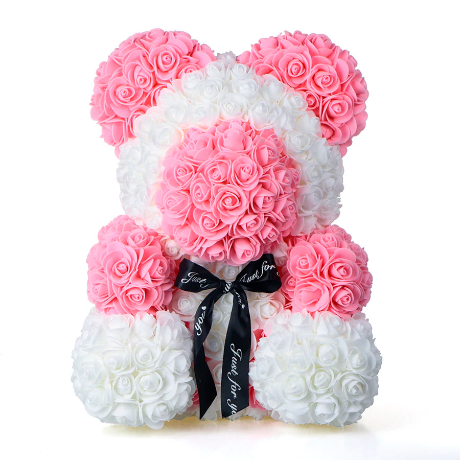 Cute Handmade Bear of Rose Artificial Flowers - Buy Gifts 4 You by NX3