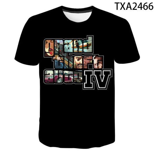 New 3D Print Grand Theft Auto Game T Shirt #2466 - Buy Gifts 4 You by NX3