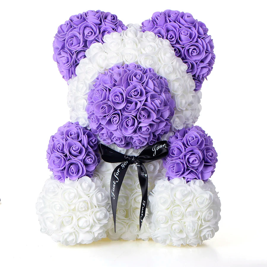 Cute Handmade Bear of Rose Artificial Flowers - Buy Gifts 4 You by NX3