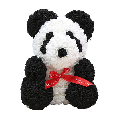 Cute Handmade Bear of Rose Artificial Flowers - Buy Gifts 4 You by NX3