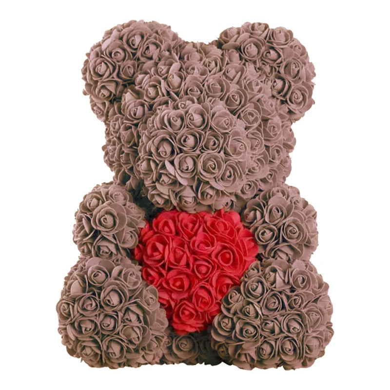 Cute Handmade Bear of Rose Artificial Flowers - Buy Gifts 4 You by NX3