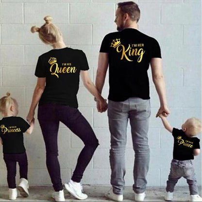 Family matching outfits T shirt Princess Prince Queen king - Buy Gifts 4 You by NX3