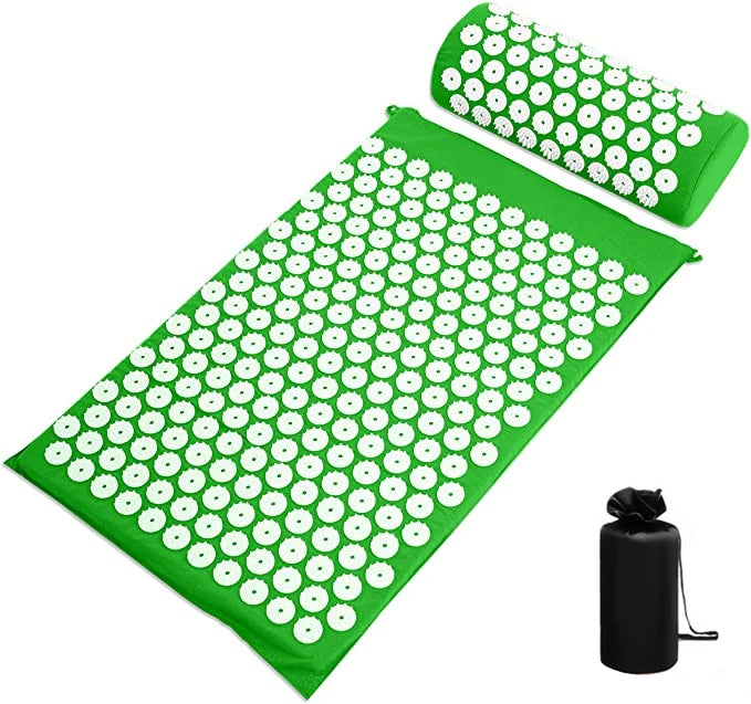 Yoga Massage Mat Acupressure Mat for Back Neck Needle Acupuncture Pad Pillow Set - Buy Gifts 4 You by NX3