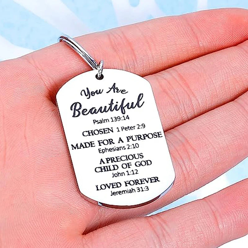 Bible Verse Keychain Inspirational Christian Gifts - Buy Gifts 4 You by NX3