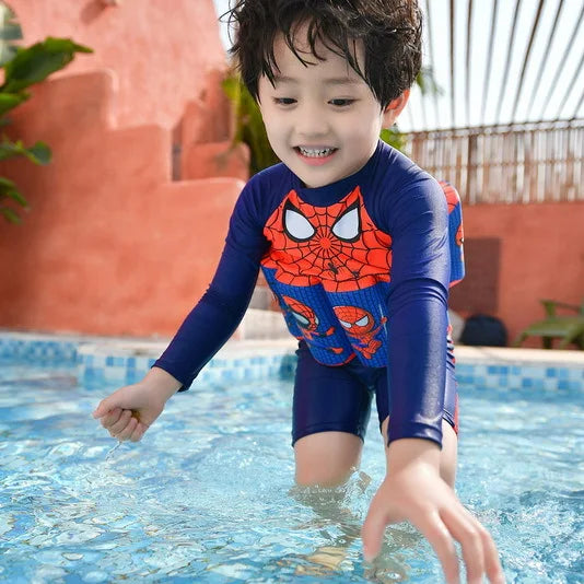 Split Swimsuit Boys and Girls Cartoon Buoyancy Swimsuit Swimsuit Children Girl Summer Vacation Beachwear Traje De Baño Dividido