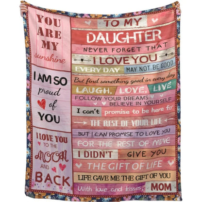 To My Daughter, My Son, My Bestie, or My Wife Blanket - Buy Gifts 4 You by NX3