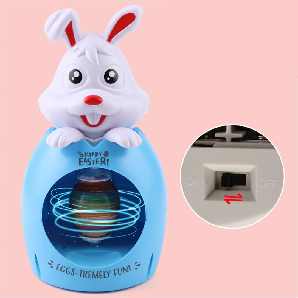 Easter Egg Diy Graffiti Electric Rotating Machine With Lights Music Painter Rabbit Egg Painting Machine - Buy Gifts 4 You by NX3