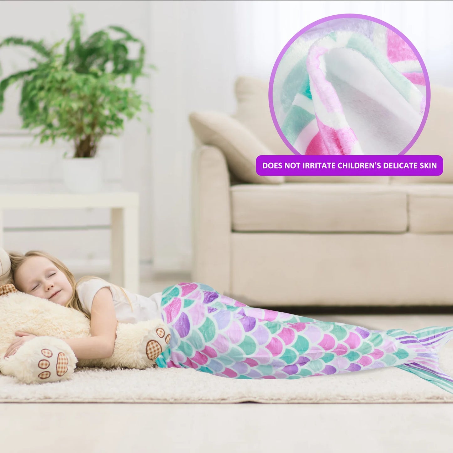 Mermaid Tail Blanket for Kids - Buy Gifts 4 You by NX3