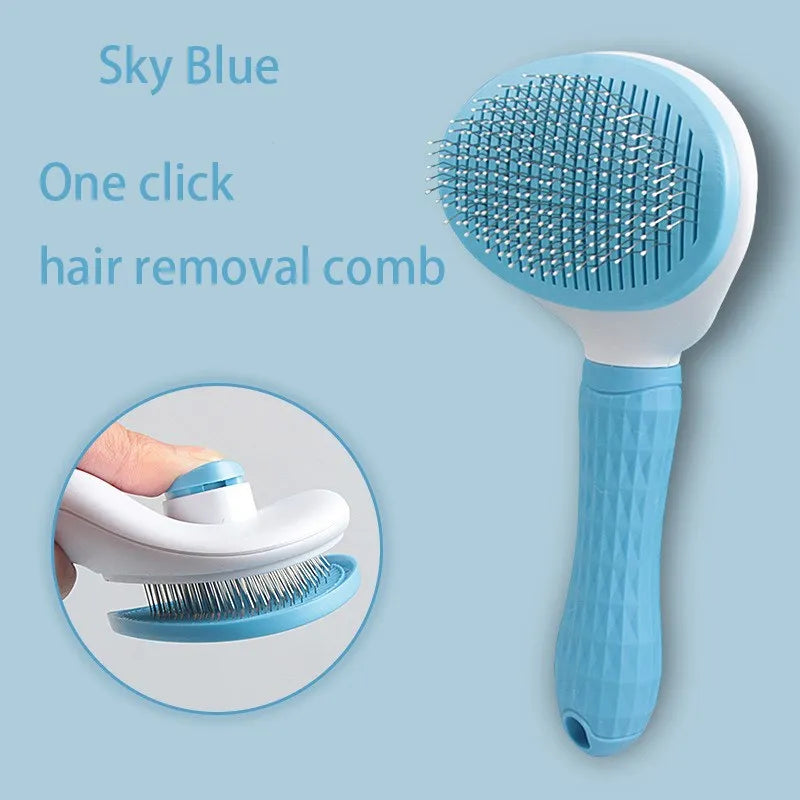 One Click Cleaning Pet Hairbrush Cat/Dog Comb for Puppy, Kitten Grooming - Buy Gifts 4 You by NX3