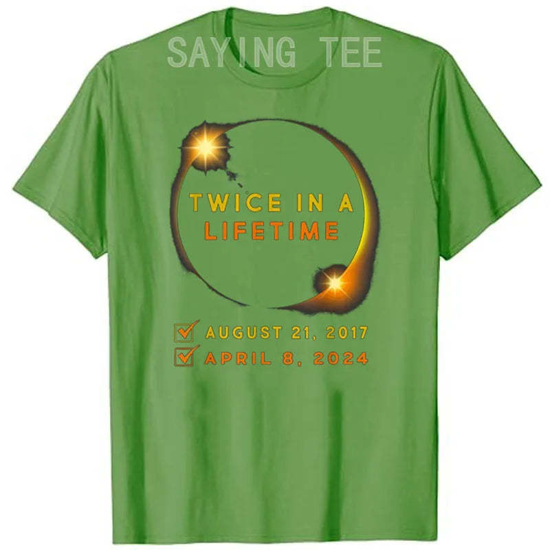 Solar Eclipse Twice in Lifetime 2024 T-Shirt - Buy Gifts 4 You by NX3