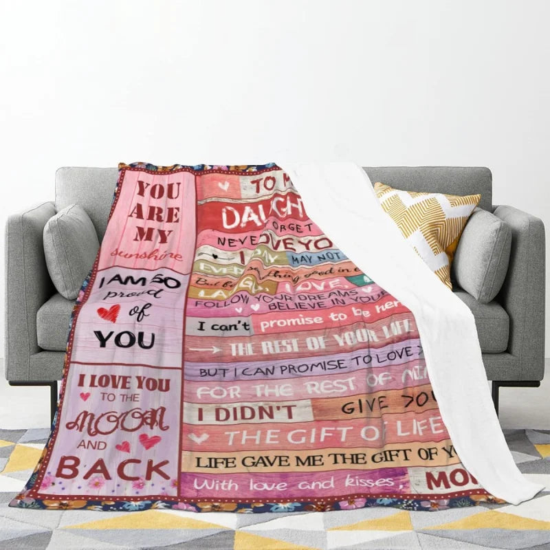 To My Daughter, My Son, My Bestie, or My Wife Blanket - Buy Gifts 4 You by NX3