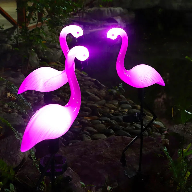 Solar Waterproof Flamingo Lawn Lights - Buy Gifts 4 You by NX3