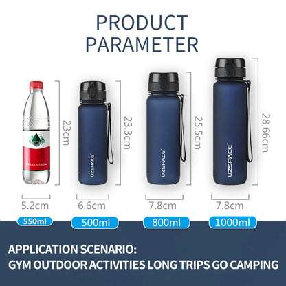 Water Bottle 500ML 1000ML BPA Free Leak Proof Portable Eco Friendly Drink Bottles - Buy Gifts 4 You by NX3