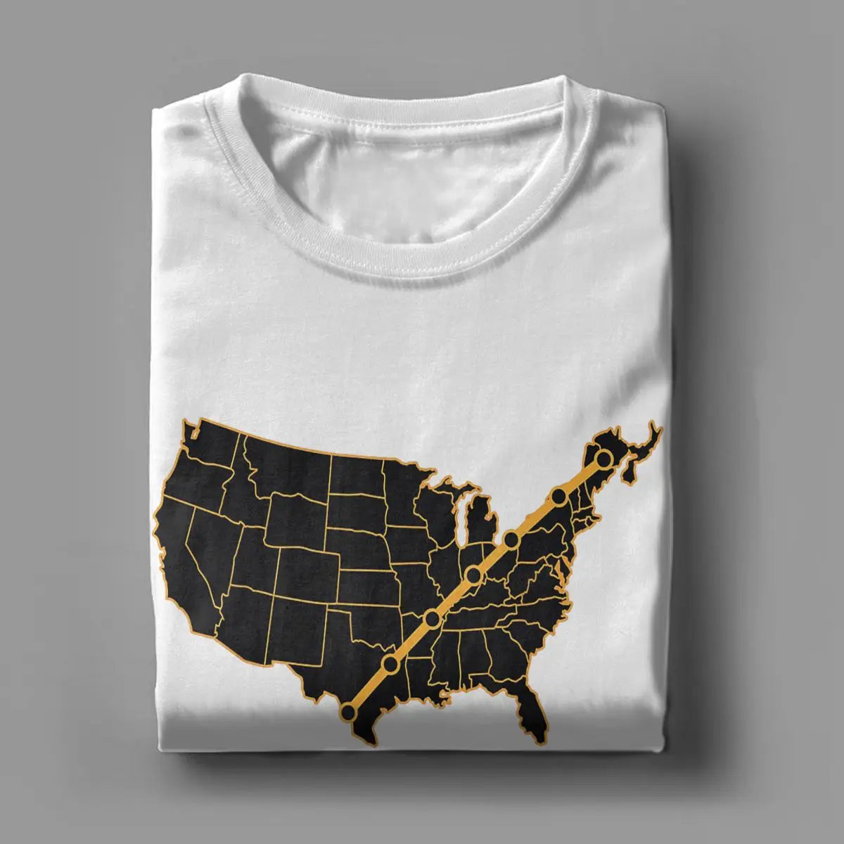 America Total Solar Eclipse USA Map T Shirts April 8 2024 - Buy Gifts 4 You by NX3