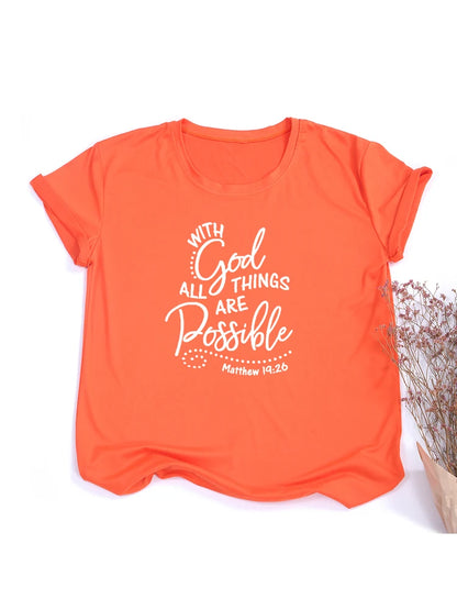 With God All Things Are Possible T Shirt - Buy Gifts 4 You by NX3