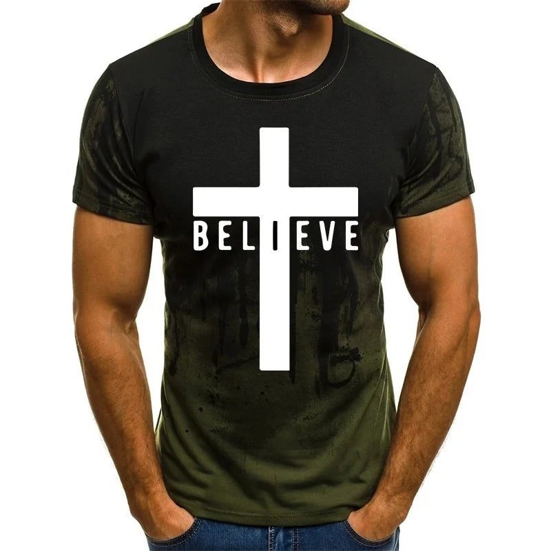 I Believe God Christian Men's Fashion T Shirts - Buy Gifts 4 You by NX3