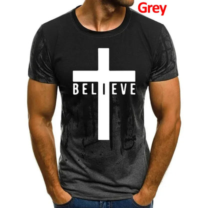 I Believe God Christian Men's Fashion T Shirts - Buy Gifts 4 You by NX3