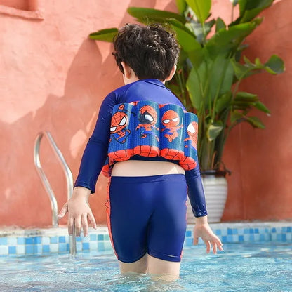 Split Swimsuit Boys and Girls Cartoon Buoyancy Swimsuit Swimsuit Children Girl Summer Vacation Beachwear Traje De Baño Dividido