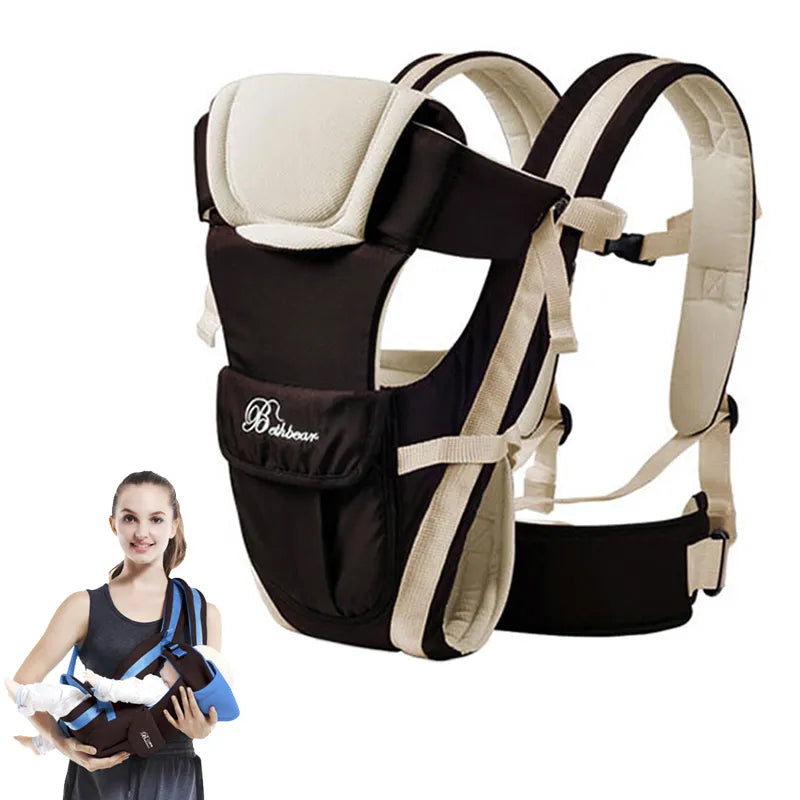 NEW Beth Bear Baby Carrier Backpack 4 in 1 Infant Baby Backpack: Great For Active Mom's - Buy Gifts 4 You by NX3