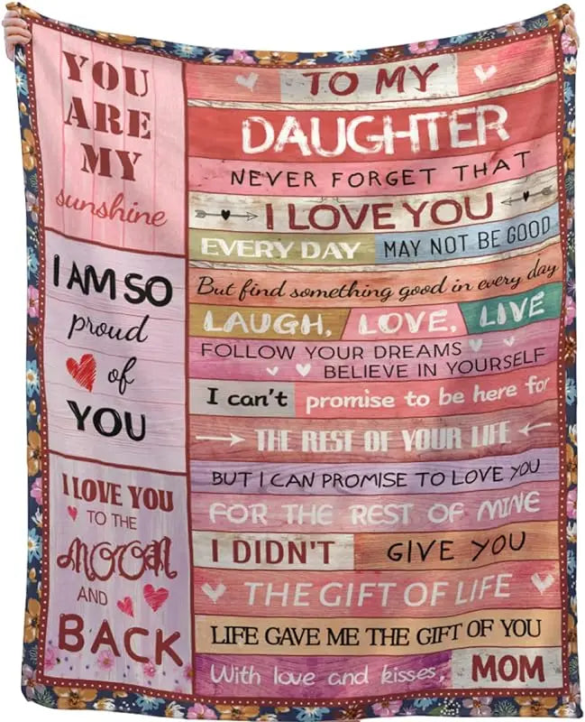 To My Daughter, My Son, My Bestie, or My Wife Blanket - Buy Gifts 4 You by NX3