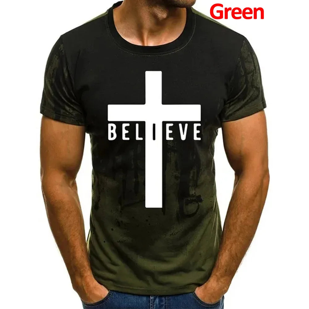 I Believe God Christian Men's Fashion T Shirts - Buy Gifts 4 You by NX3